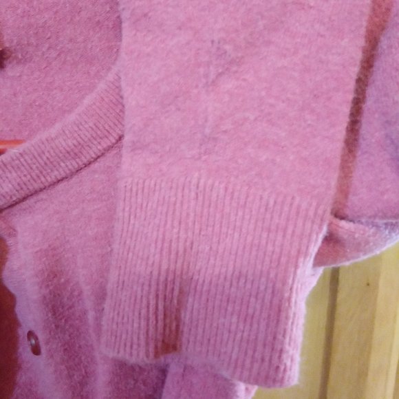 Any day WOMEN'S PINK BUTTONED CARDIGAN - Picture 6 of 9